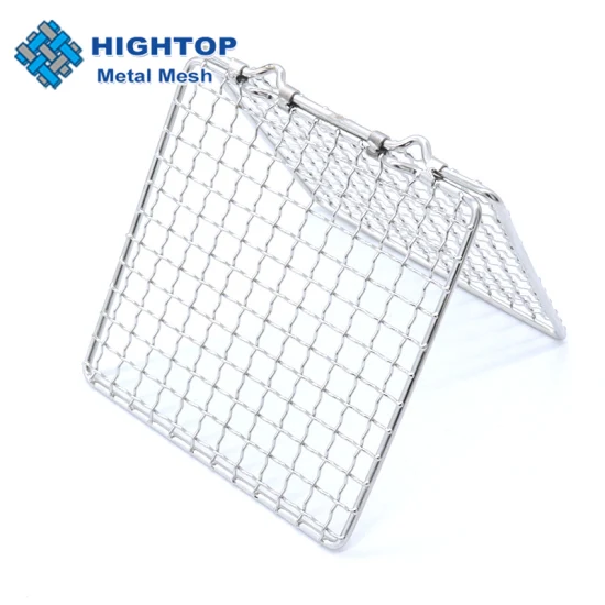 Alta Temperatura 2 X 2 5 X 6 4 X 4 3 X3 Malha de Aço Inoxidável Churrasqueira Churrasqueira Crimped Wire Mesh Net