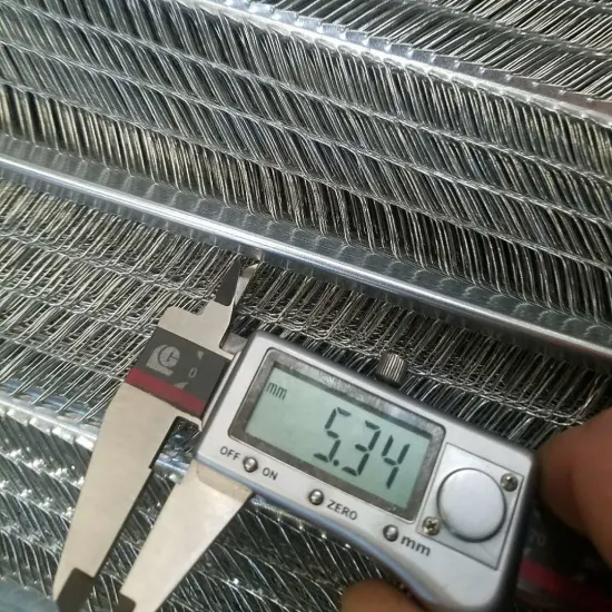 Rede de arame de aço inoxidável galvanizado frisada para churrasco